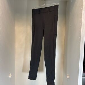 Ovation Dark Gray Riding Leggings in Girls XXL (16)